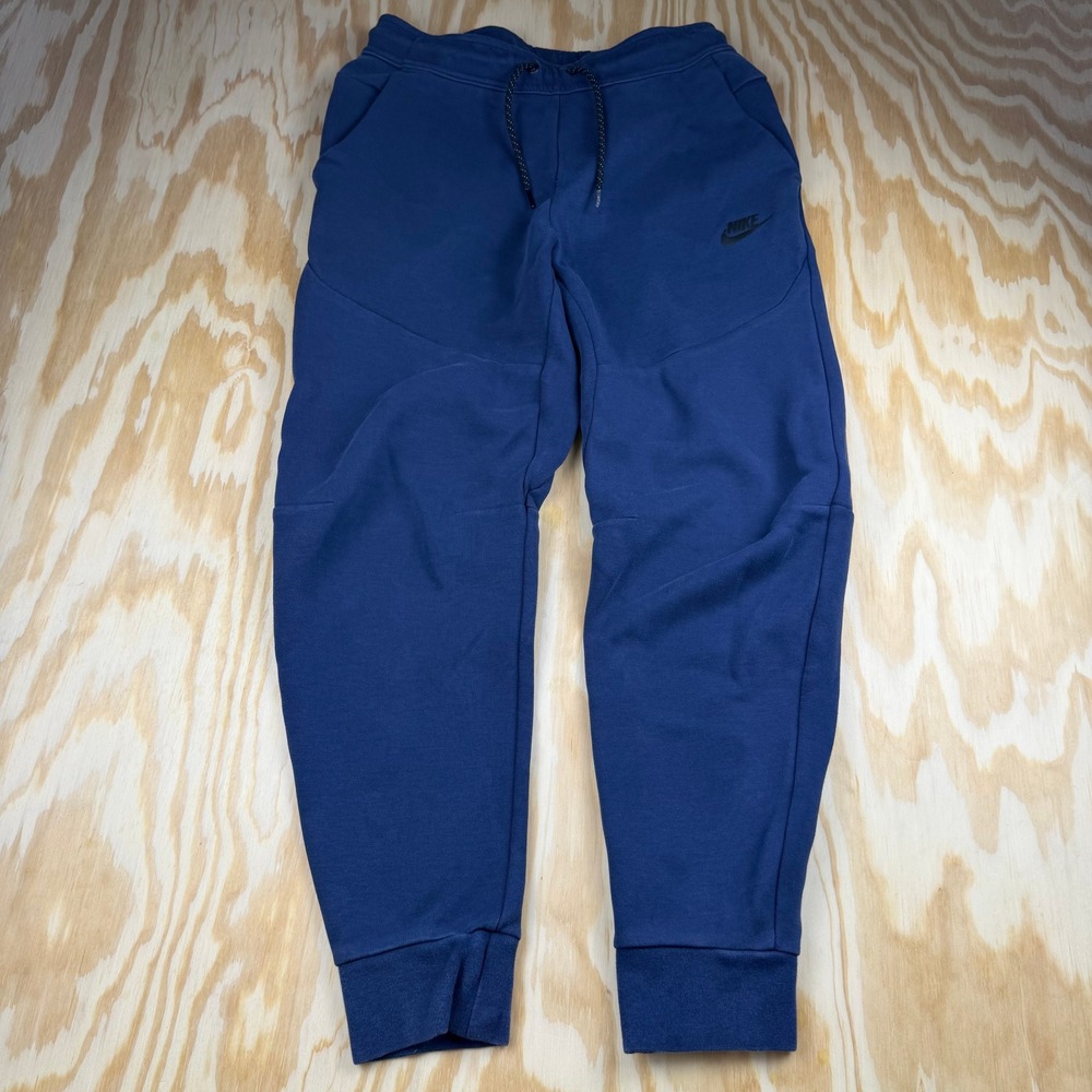 Nike Sportswear Tech Fleece Joggers Mens Small Navy Blue Tapered Sweatpants